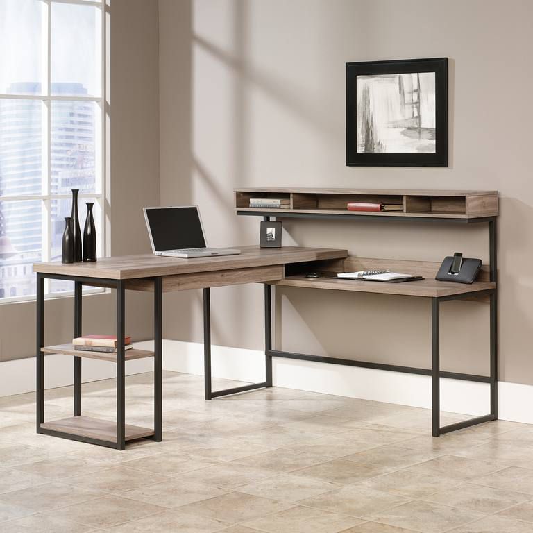 Salt Oak L-Shaped Desk