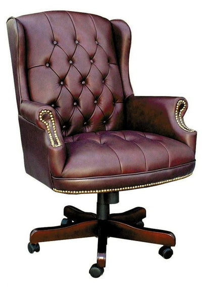 CHAIRMAN SWIVEL BURGUNDY