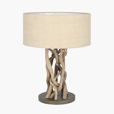 Derna Driftwood and Natural Jute Table Lamp