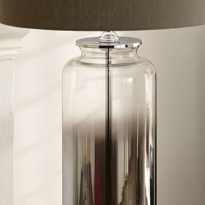 Vivienne Grey Ombre Glass Table Lamp
