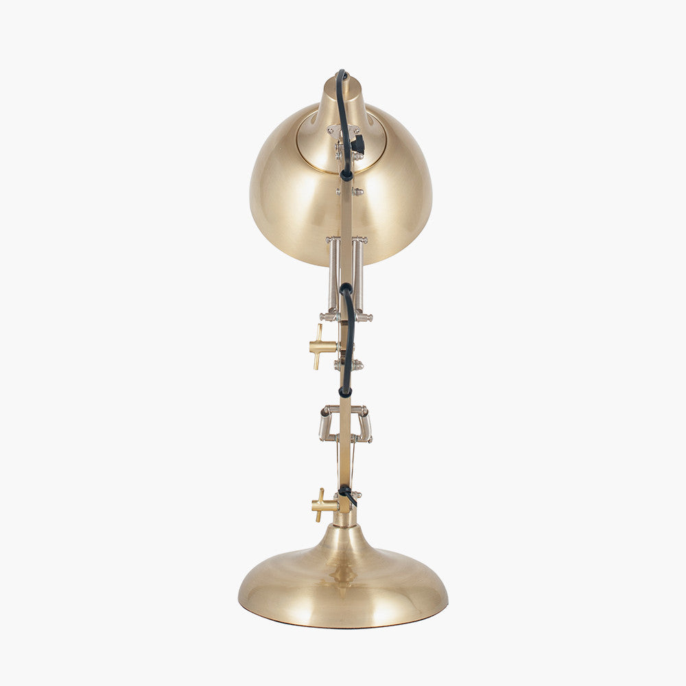 Alonzo Brass Metal Angled Task Table Lamp