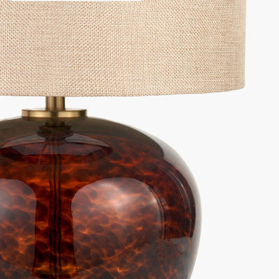 Lucien Tortoiseshell Glass Table Lamp