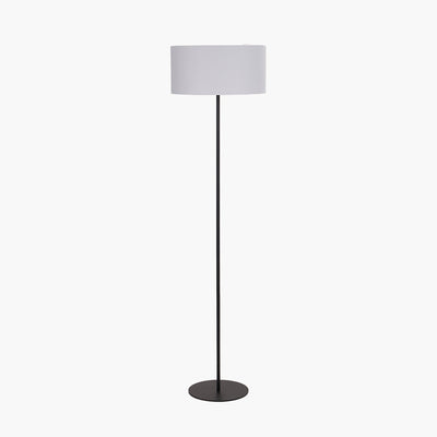 Elin Matt Black & Ivory Floor Lamp