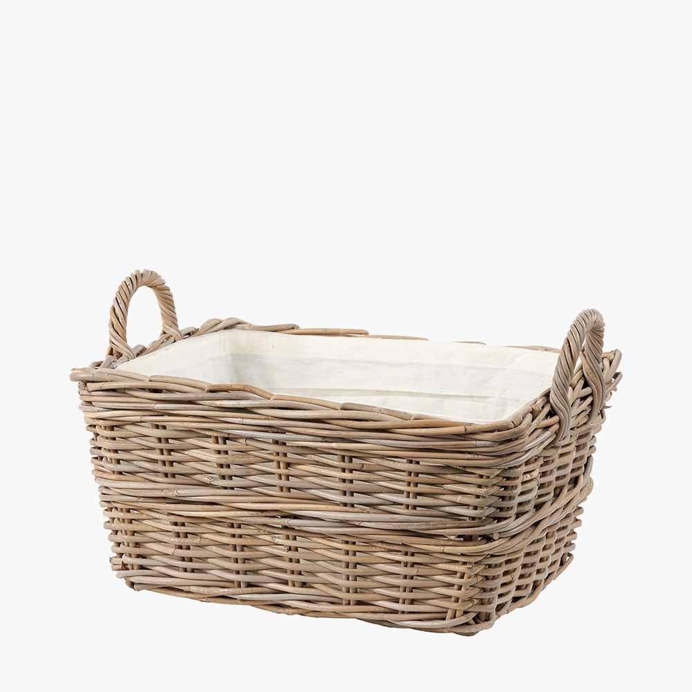 Grey Kubu Rectangular Handled Laundry Basket – The Bonnie Home