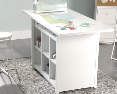 Work Island Table for Crafts- White
