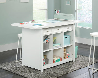 Work Island Table for Crafts- White