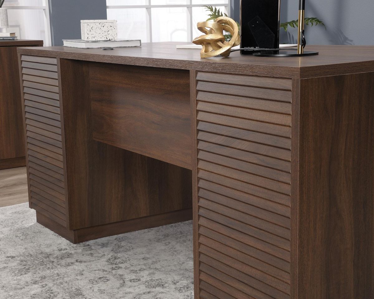 Teknik Executive Desk Spiced Mahogany