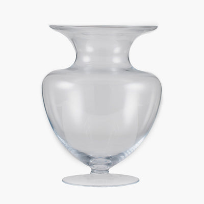 Clear Glass Waisted Vase Large