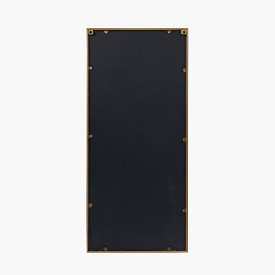 Gold Metal Rectangular Mirrored Wall Art