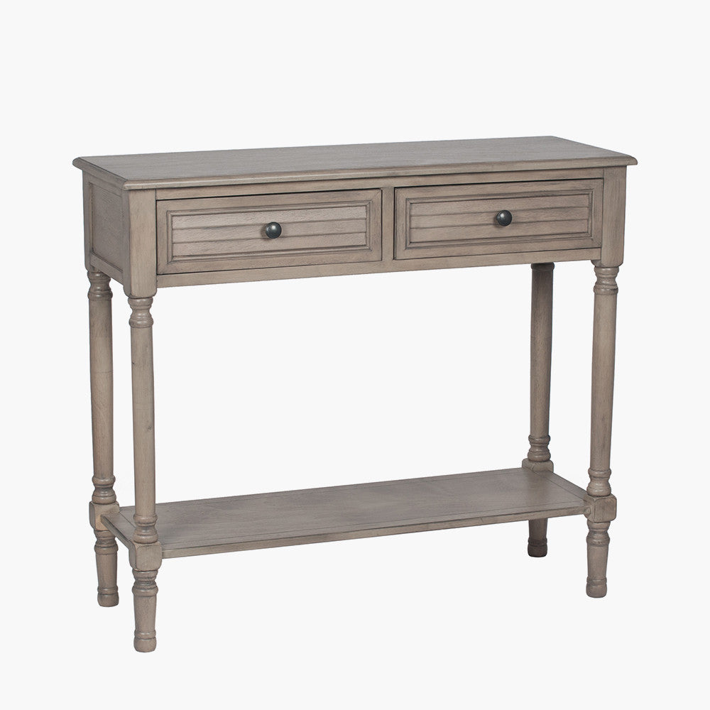 Ashwell Taupe Pine Wood Console Table