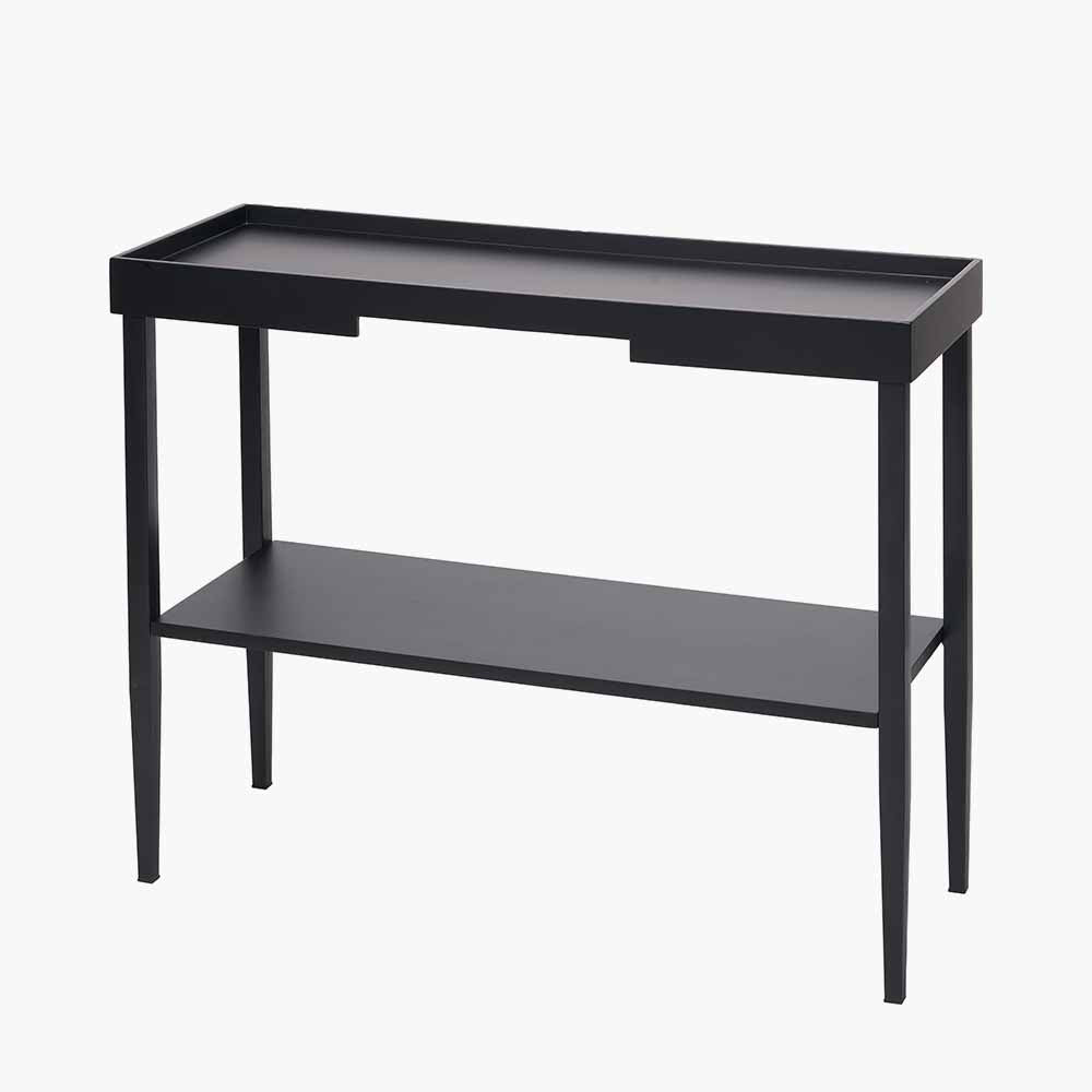 Marnie Black Wood Veneer Console Table