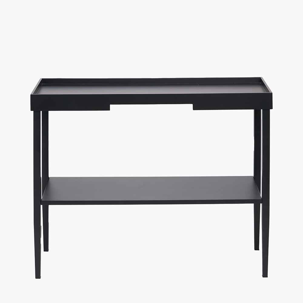 Marnie Black Wood Veneer Console Table