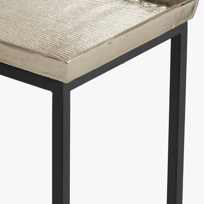 Franklin Gold Cast and Black Metal Console Table