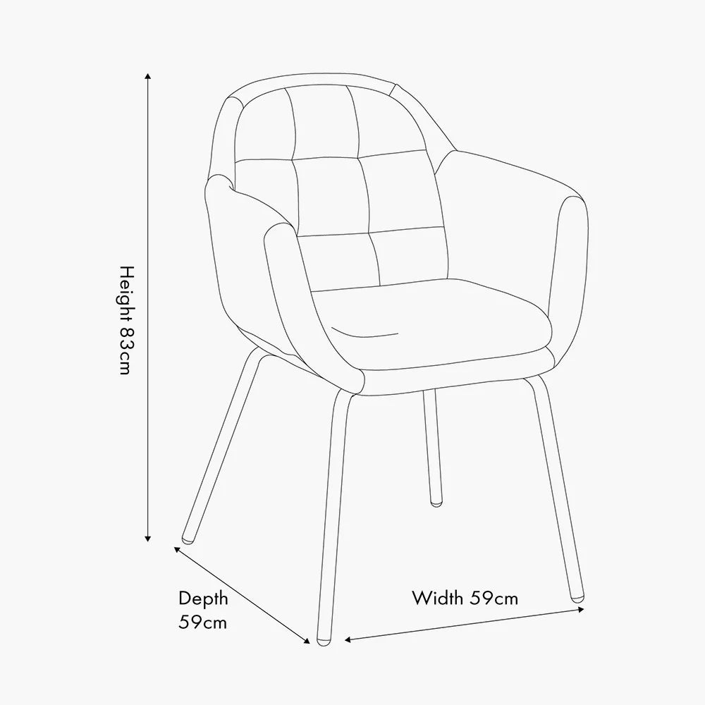 Alba-Grey-Linen-Mix-and-Black-Metal-Carver-Dining-Chair-7