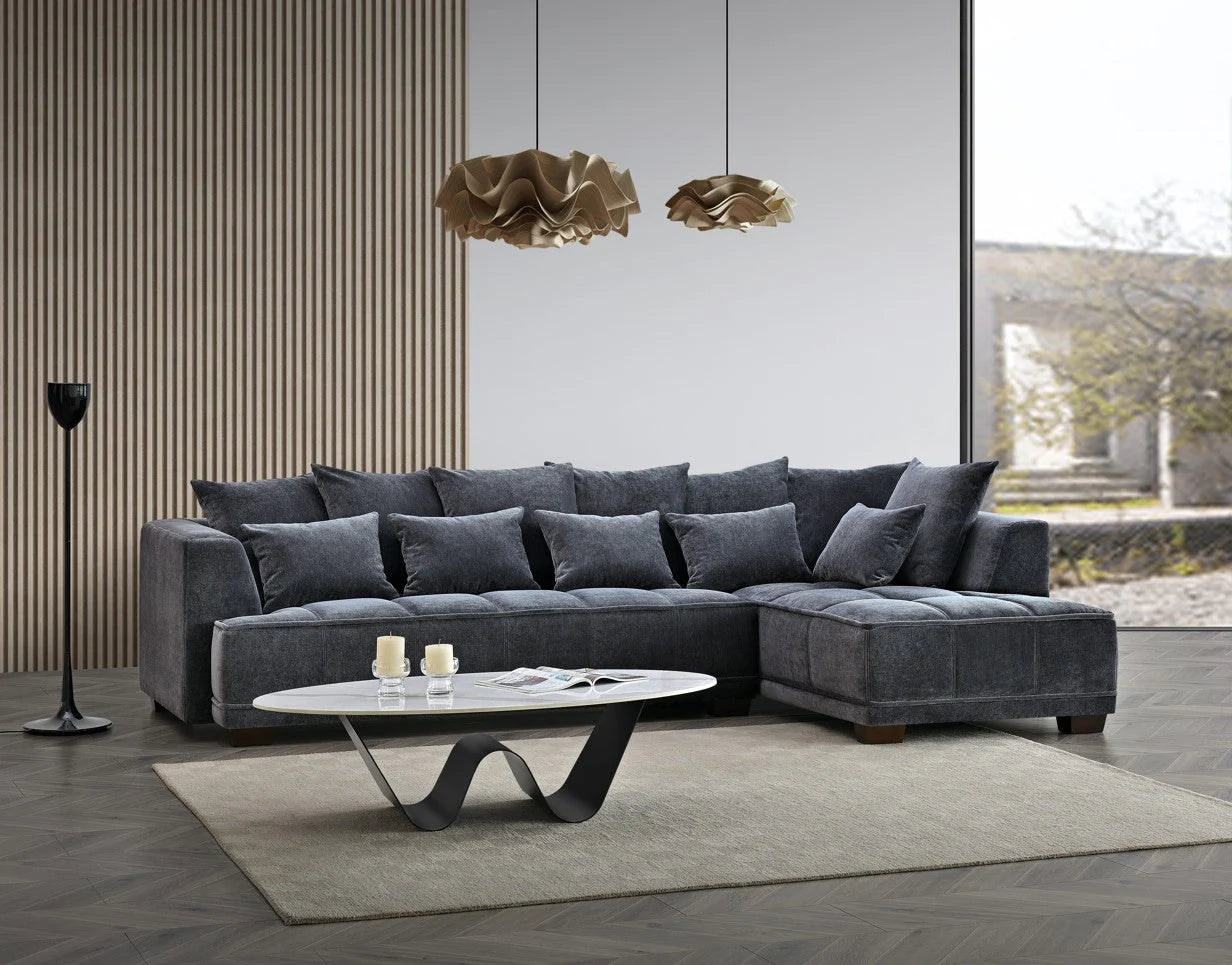 Aluxo-Gramercy-Group-in-Steel-Velvet-Corner-Sofa