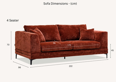 Aluxo-Lenox-Sofa-Range-in-Rust-Velvet-Dimensions