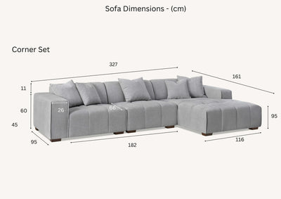  Analyzing image     Aluxo-Leonard-Right-Hand-Corner-Group-in-Cloudy-Grey-Boucle-Dimensions-2