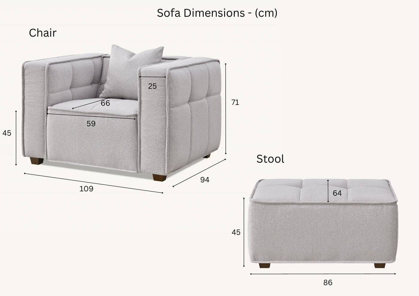 Aluxo-Murray-Sofa-Range-in-Putty-Boucle-Fabric-Dimensions