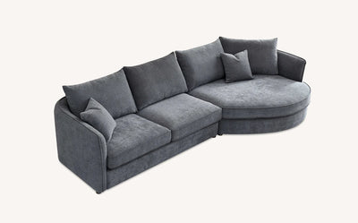 Aluxo-Rubin-Corner-Chaise-in-Charcoal-Boucle