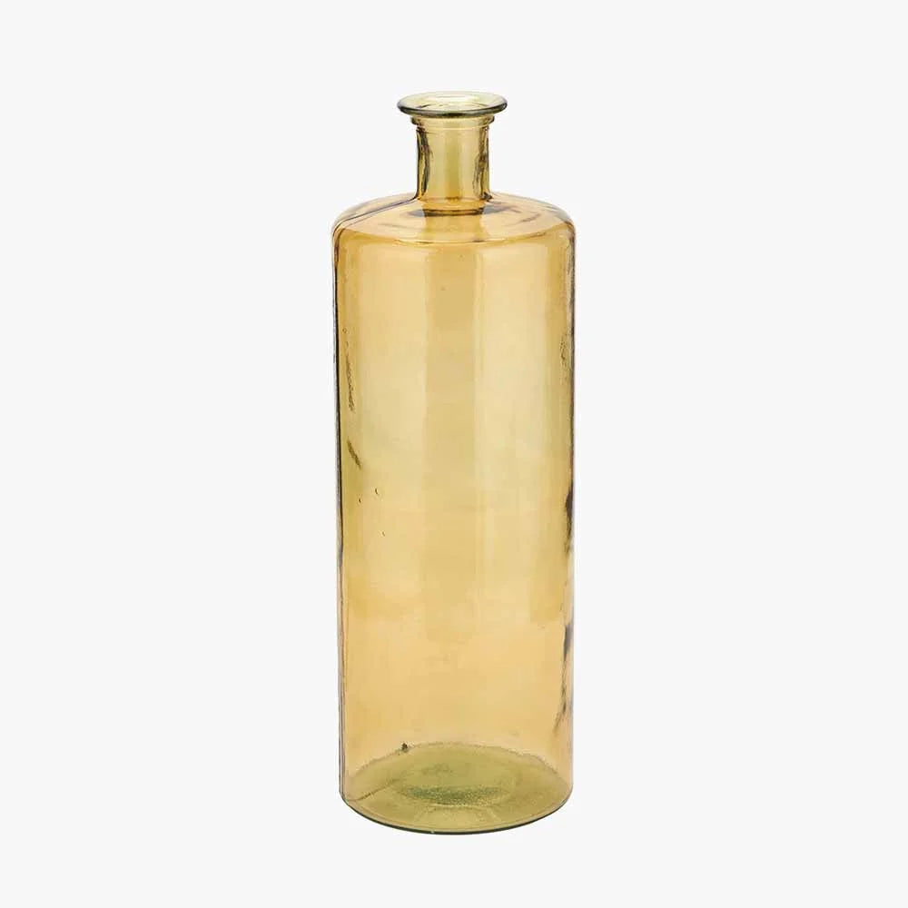 Amber-Recycled-Glass-Bottle-Vase-Tall-3