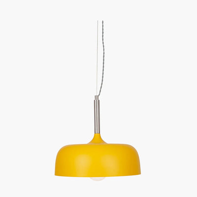 Anke-Matt-Mustard-Domed-Metal-Pendant-2