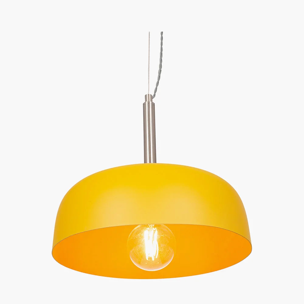 Anke-Matt-Mustard-Domed-Metal-Pendant-5