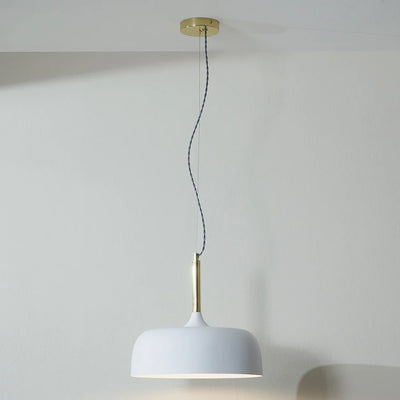 Anke-Matt-White-Domed-Metal-Pendant