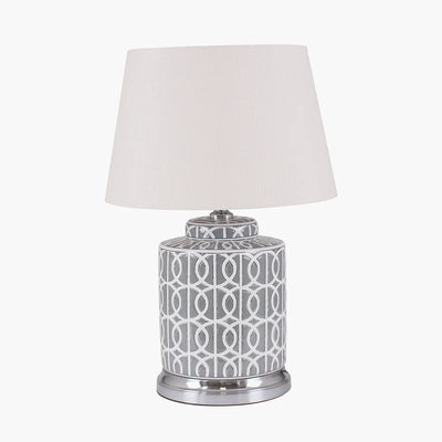 Aris-Grey-and-White-Geo-Pattern-Table-Lamp-2