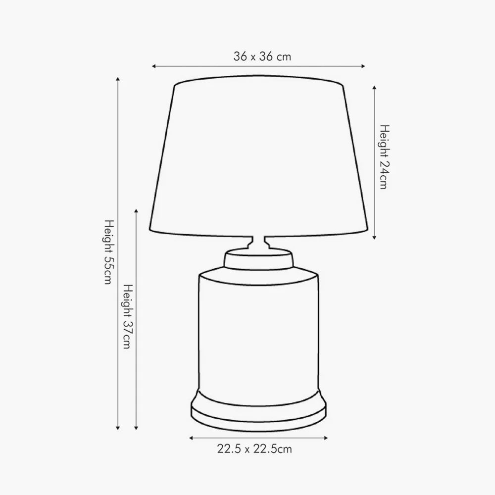 Aris-Grey-and-White-Geo-Pattern-Table-Lamp-Dimensions