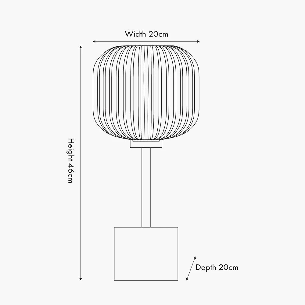 Bella-White-Ribbed-Glass-Gold-Metal-Squoval-Table-Lamp-DImensions