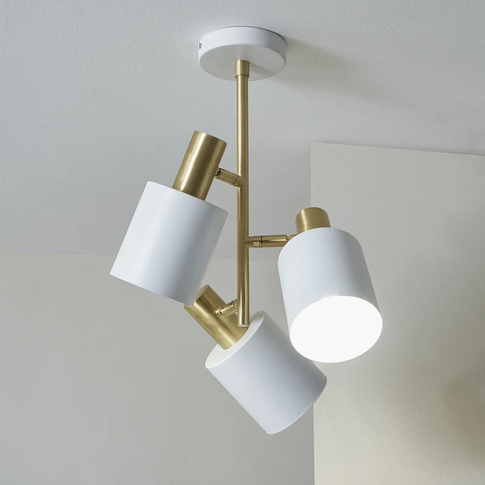 Biba-White-and-Brass-3-Light-Electrified-Pendant