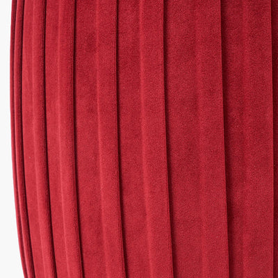 Bibbiana-Red-Velvet-Pleated-Stool-2