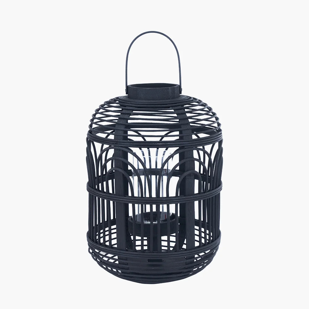 Black-Bamboo-and-Glass-Lantern-Small-2