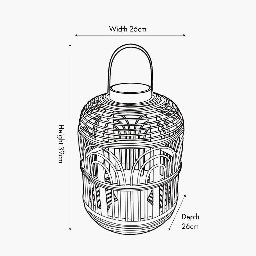 Black-Bamboo-and-Glass-Lantern-Small-Dimensions