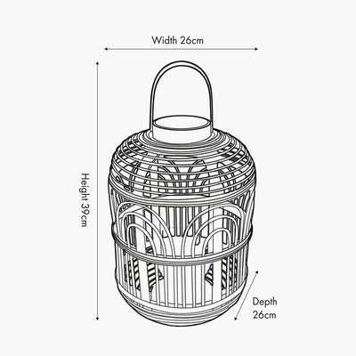 Black-Bamboo-and-Glass-Lantern-Small-Dimensions