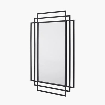 Black-Metal-Art-Deco-Rectangular-Wall-Mirror-3