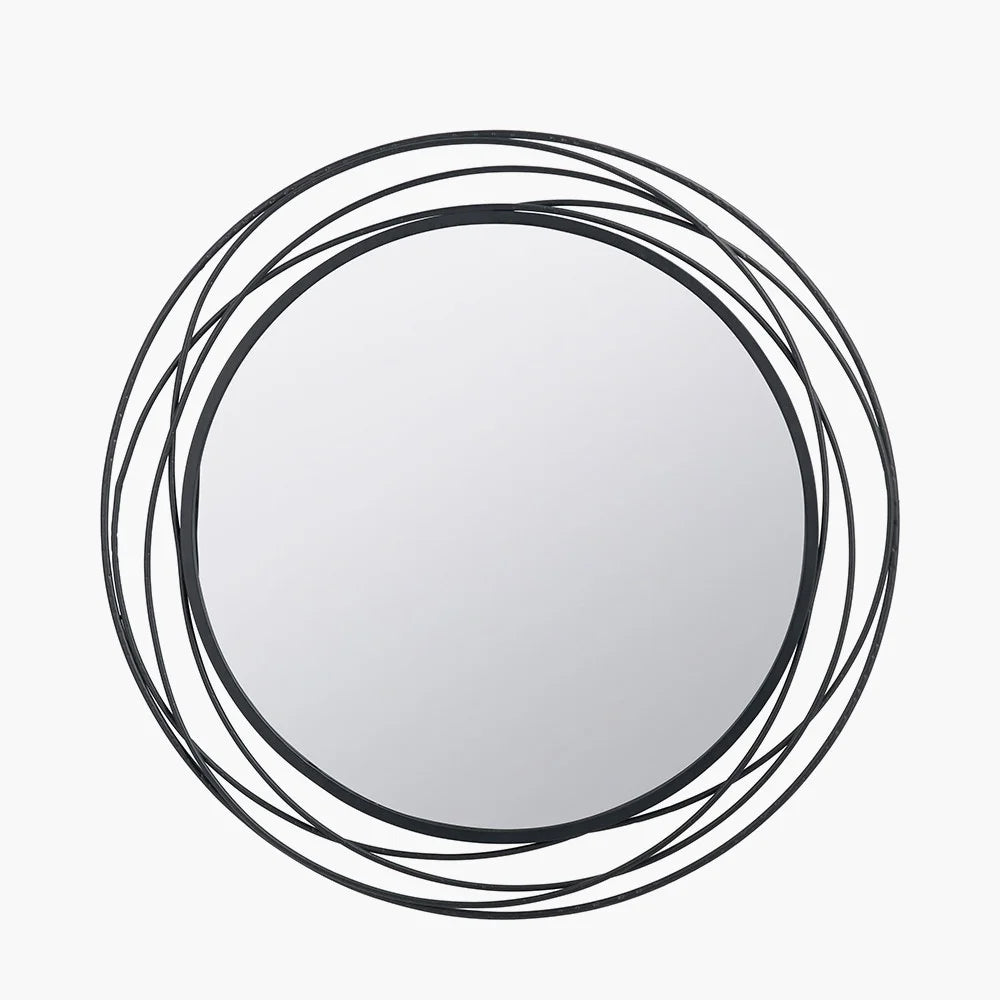 Black-Metal-Swirl-Round-Wall-Mirror-2