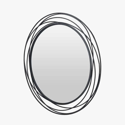 Black-Metal-Swirl-Round-Wall-Mirror-3