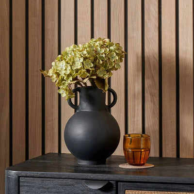 Black-Metal-Vase-with-Handles