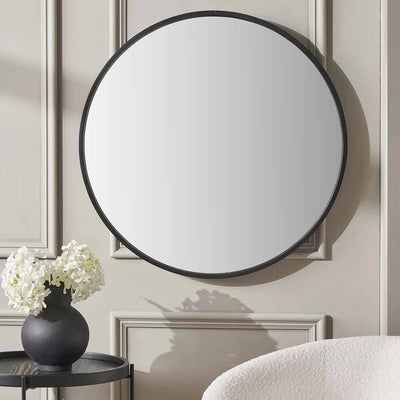 Black-Wood-Veneer-and-Mirrored-Glass-Round-Wall-Mirror_1