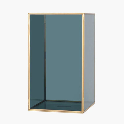 Brass-Metal-and-Smoked-Glass-Panelled-Square-Hurricane-Large-2