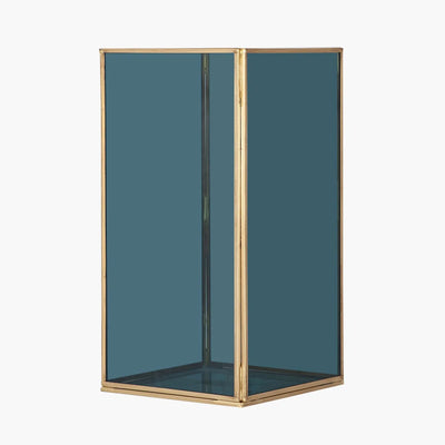 Brass-Metal-and-Smoked-Glass-Panelled-Square-Hurricane-Medium-2