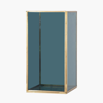 Brass-Metal-and-Smoked-Glass-Panelled-Square-Hurricane-Medium-3