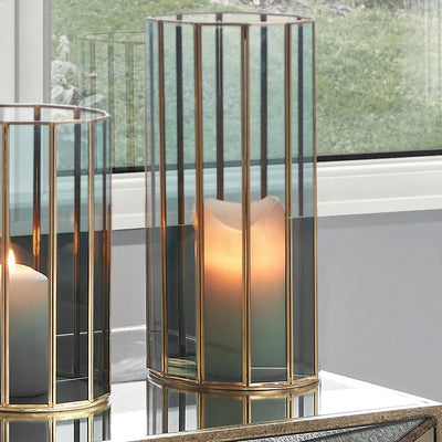 Brass-Metal-and-Smoked-Glass-Panelled-Tall-Hurricane