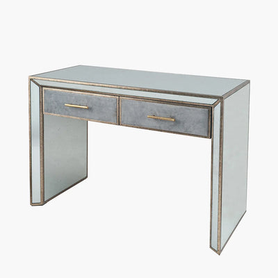 Brindisi-Grey-Velvet-Antique-Metal-and-Mirror-Console-Table-5