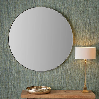 Brushed-Silver-Metal-Slim-Frame-Round-Wall-Mirror-Large_1