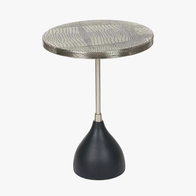 Caiman-Antique-Silver-Croc-Print-Metal-and-Black-Mango-Wood-Side-Table_7