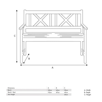 Cambridge-Antique-Grey-Outdoor-2-Seater-Bench_2