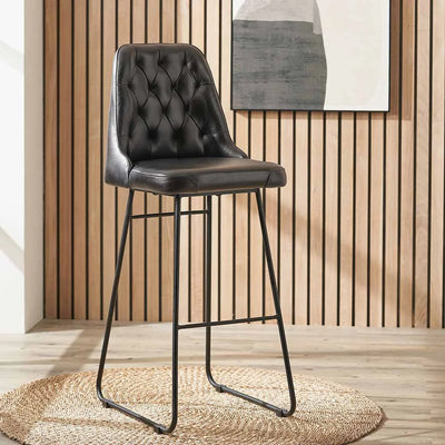 Camillo-Ash-Black-Leather-and-Black-Metal-Diamond-Back-Bar-Stool_1