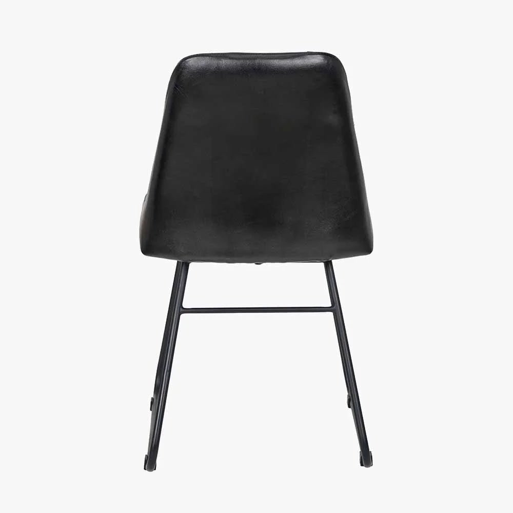 Camillo-Ash-Black-Leather-and-Black-Metal-Diamond-Back-Dining-Chair-6